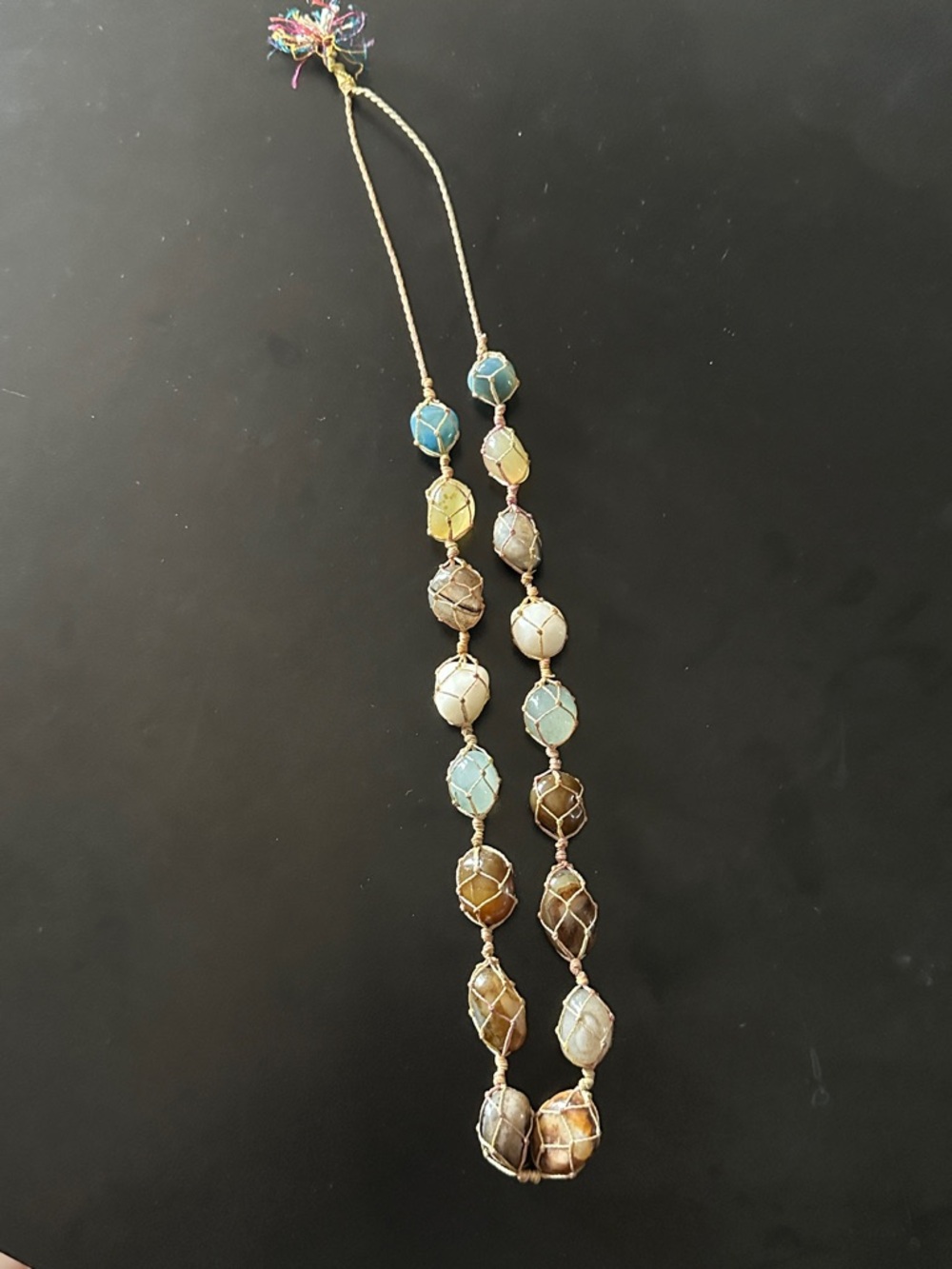 Handcrafted Multicolor Bead Necklace - Women's Jewelry